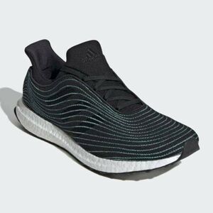 Adidas Ultra Boost DNA Parley Running Shoes Core Black/Blue EH1184 Mens 8 Wms 9